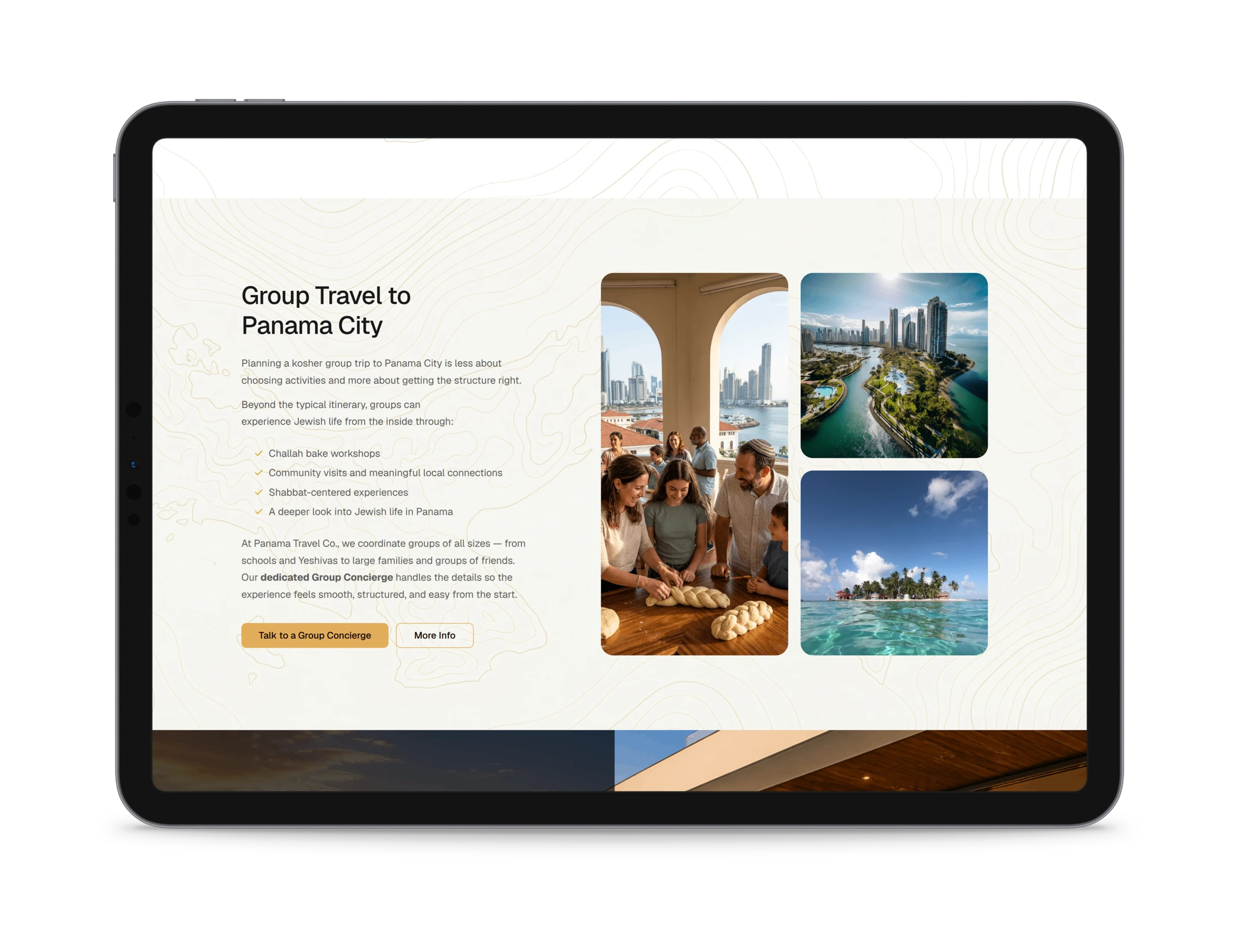 Restaurants page