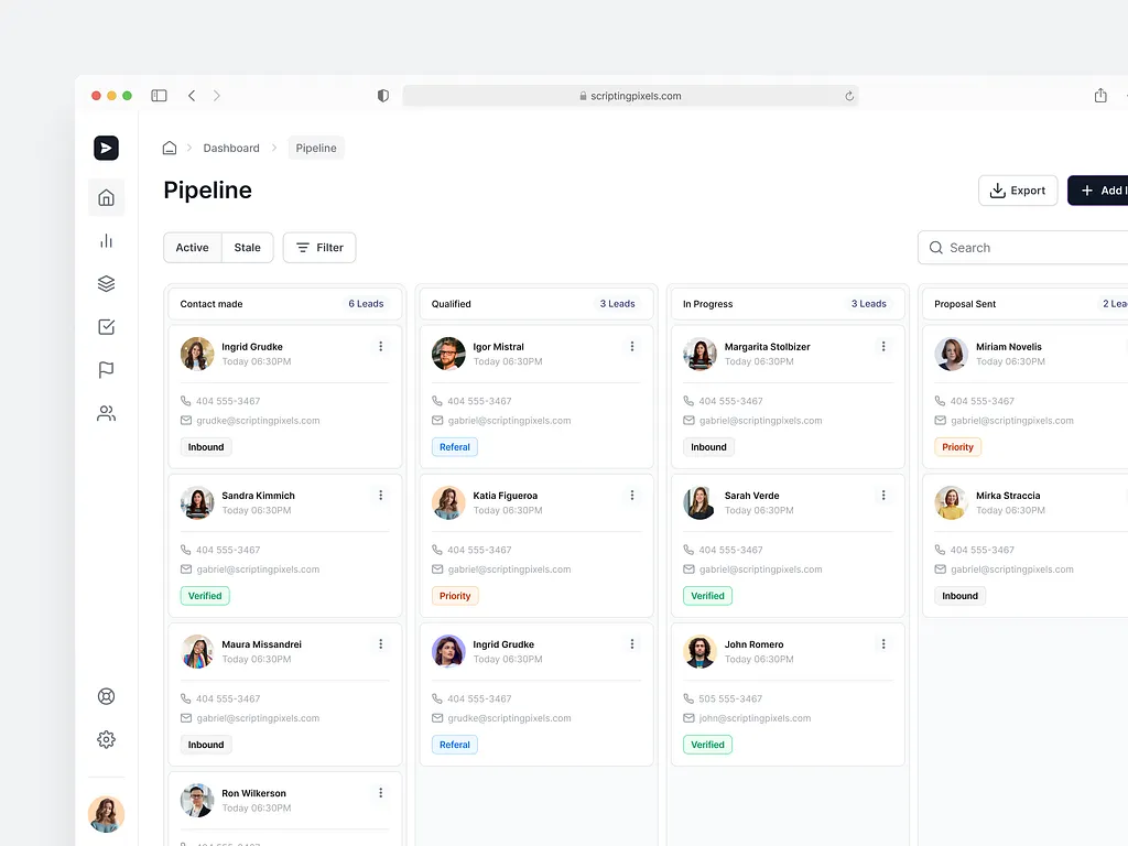 Cover of Leads pipeline dashboard